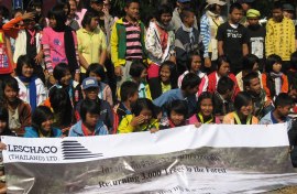 Students at the Khao Yai Reforestation Day
